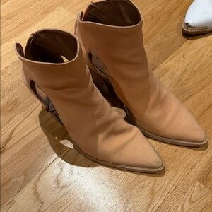 Free People Tan Ankle Booties